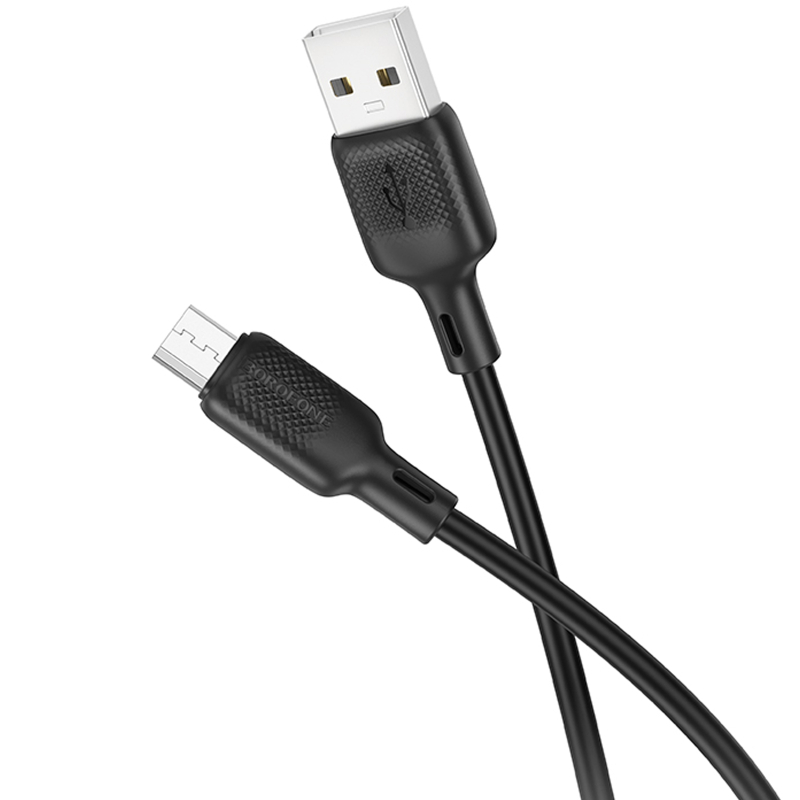 Дата кабель Borofone BX113 Lenny USB to MicroUSB 2.4A (2m) на малюнкі №2