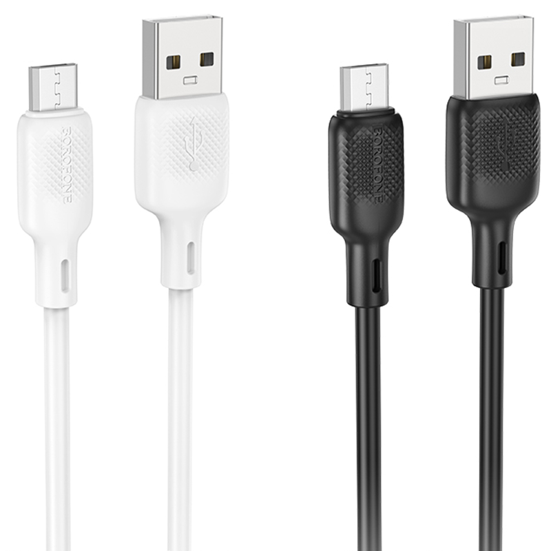 Дата кабель Borofone BX113 Lenny USB to MicroUSB 2.4A (1m), купити оптом з доставкою