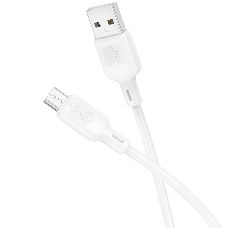 Дата кабель Borofone BX113 Lenny USB to MicroUSB 2.4A (1m) на малюнкі №2