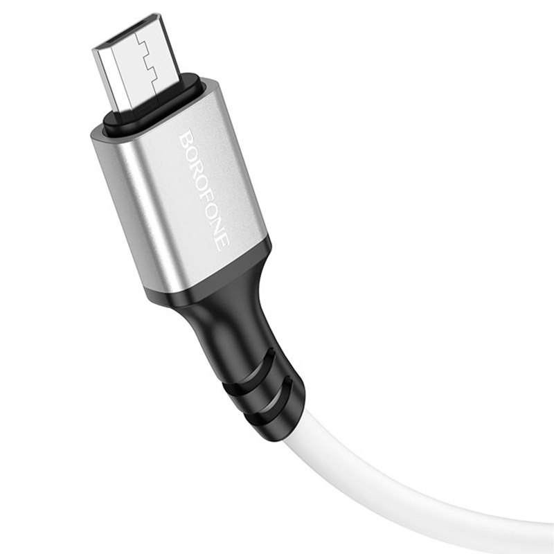 Дата кабель Borofone BX83 Famous USB to MicroUSB 2.4A (1m) на малюнкі №3
