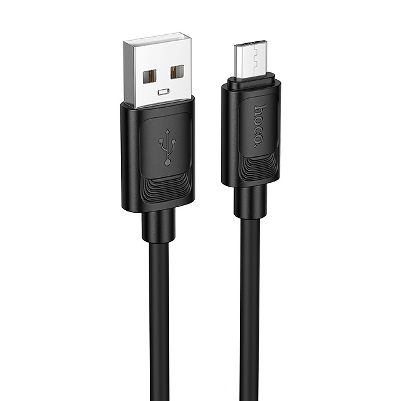 Дата кабель Hoco X122 Benefit USB to MicroUSB 2.4A (1m), Black, купити оптом з доставкою