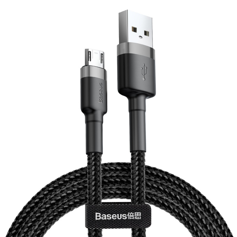 Дата кабель Baseus Cafule MicroUSB Cable 2.4A (1m) (CAMKLF-B) на малюнкі №1