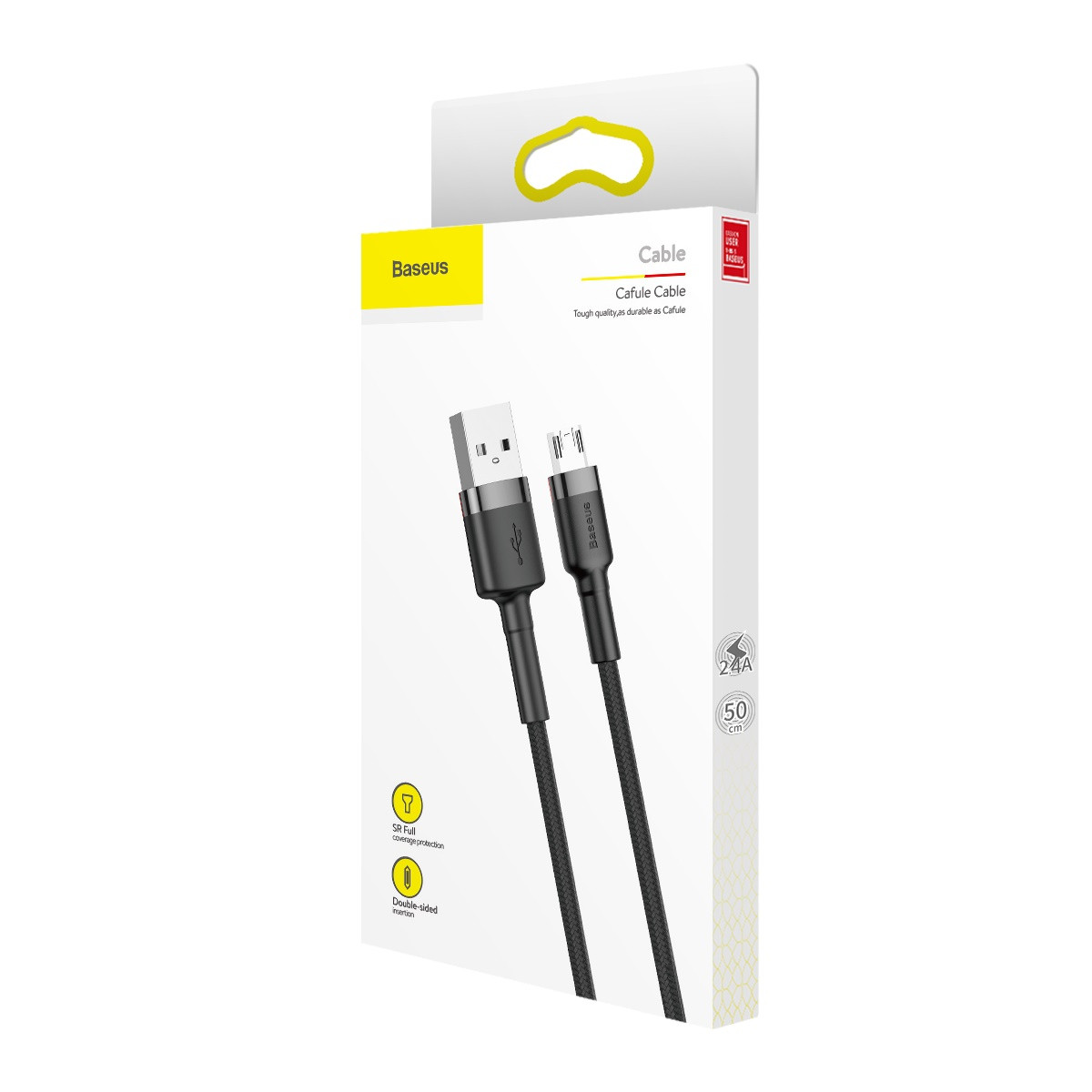 Дата кабель Baseus Cafule MicroUSB Cable 2.4A (1m) (CAMKLF-B) на малюнкі №5