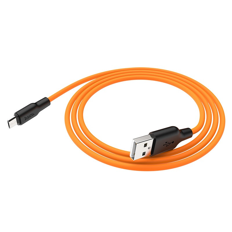 Дата кабель Hoco X21 Plus Silicone MicroUSB Cable (1m) на малюнкі №2