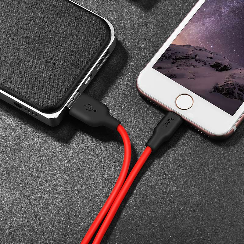 Дата кабель Hoco X21 Plus Silicone MicroUSB Cable (1m) на малюнкі №3