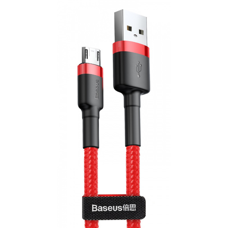 Дата кабель Baseus Cafule MicroUSB Cable 2.4A (1m) (CAMKLF-B) на малюнкі №1