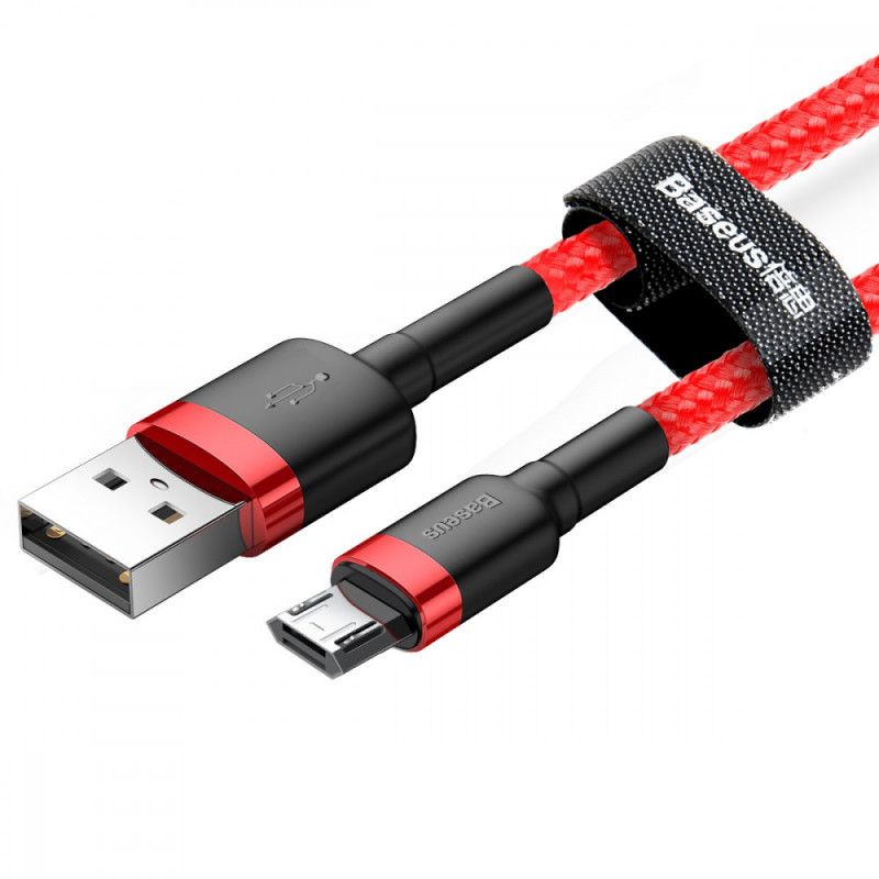 Дата кабель Baseus Cafule MicroUSB Cable 2.4A (1m) (CAMKLF-B) на малюнкі №3