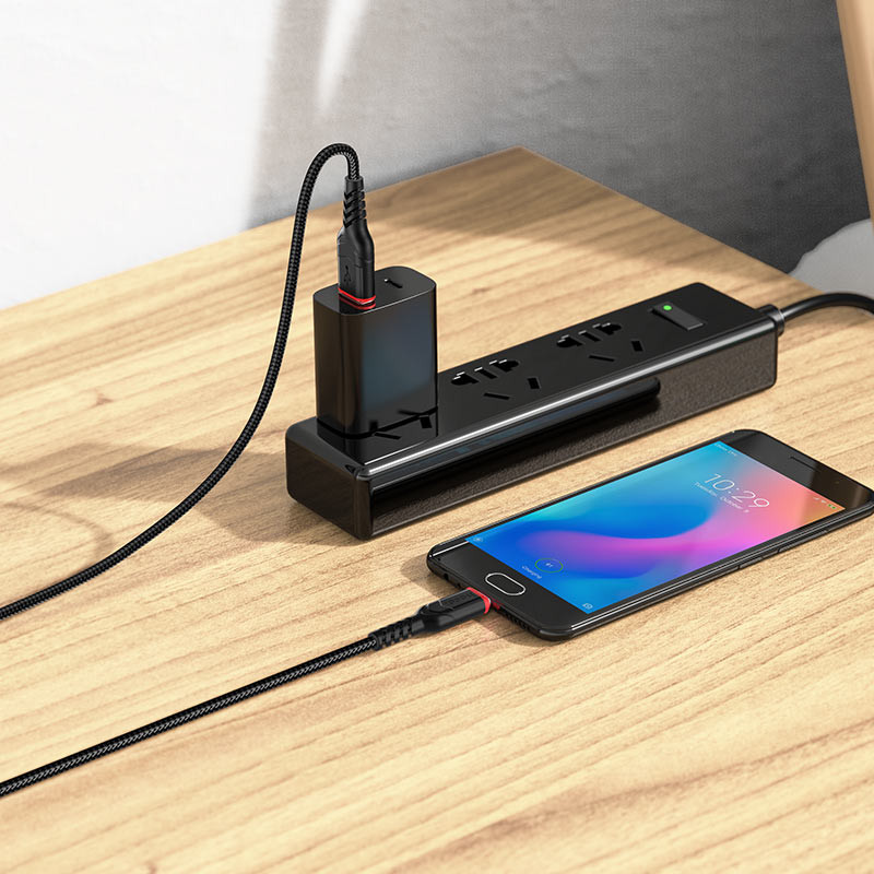 Дата кабель Hoco X59 Victory USB to MicroUSB (1m) дивитися фото №4