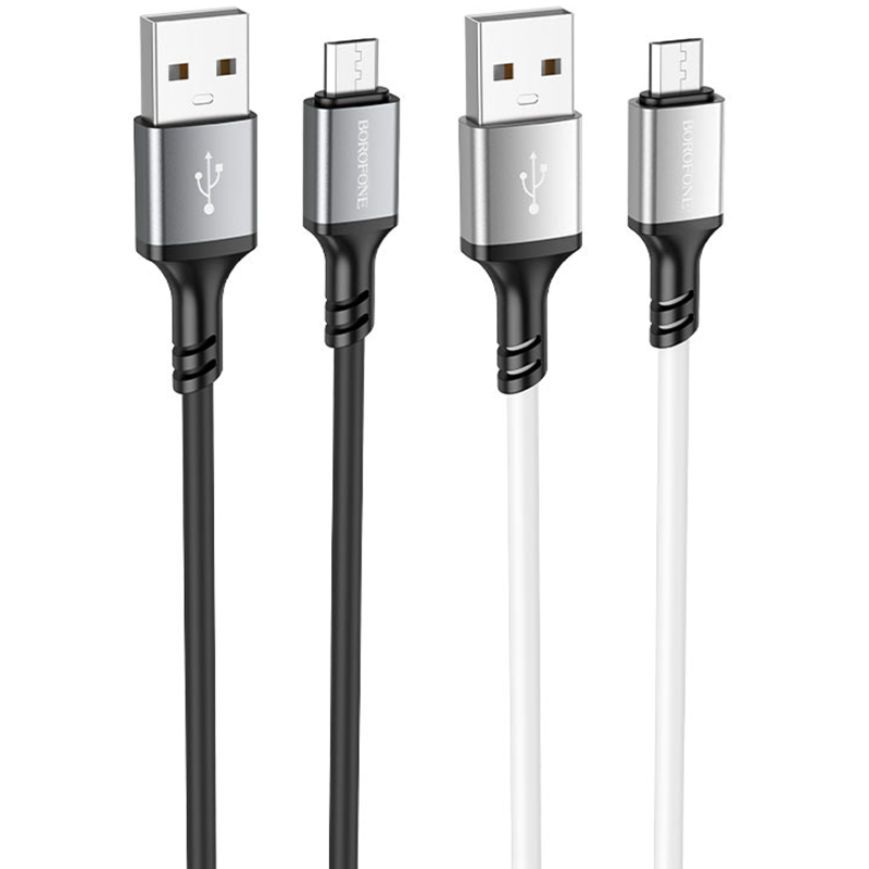 Дата кабель Borofone BX83 Famous USB to MicroUSB 2.4A (1m), купити оптом з доставкою
