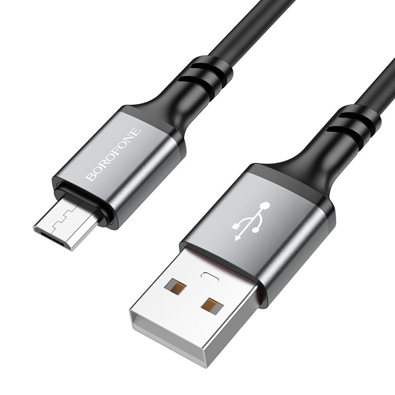 Дата кабель Borofone BX83 Famous USB to MicroUSB 2.4A (1m) на малюнкі №2