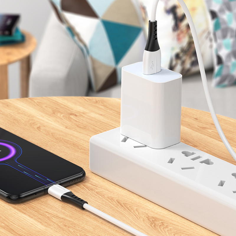 Дата кабель Hoco X82 Silicone USB to MicroUSB (1m) на малюнкі №5