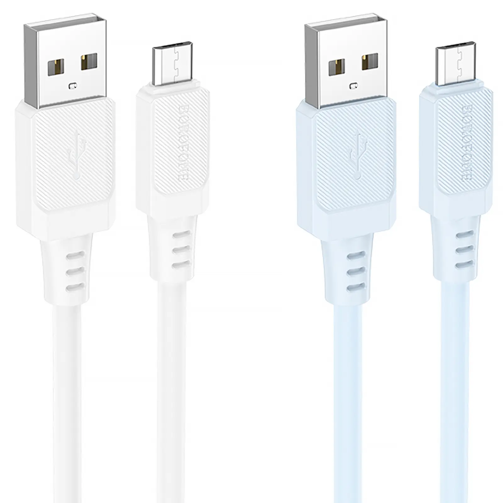 Дата кабель Borofone BX115 Lotto USB to MicroUSB 2.4A (1m), купить оптом с доставкой