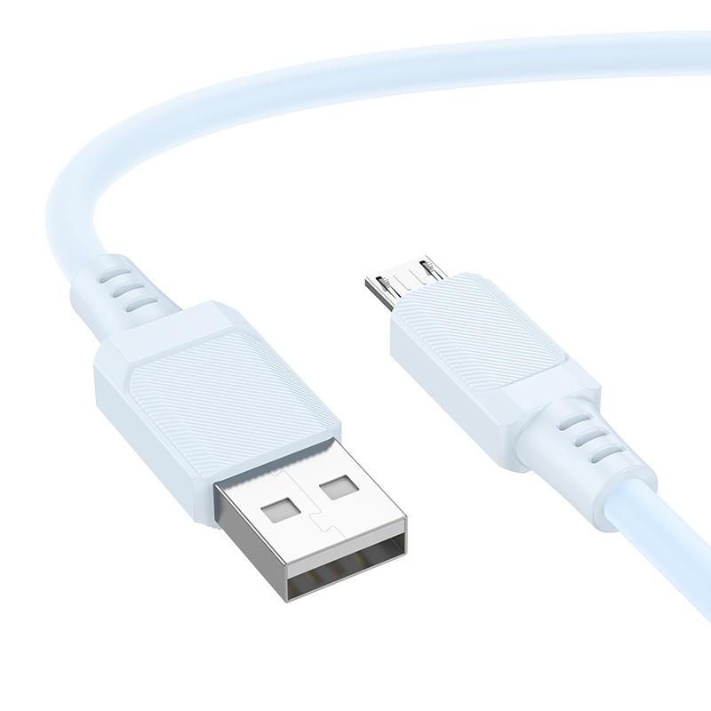 Дата кабель Borofone BX115 Lotto USB to MicroUSB 2.4A (1m) на малюнкі №4