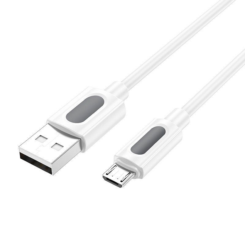 Дата кабель Borofone BX114 Structure USB to MicroUSB 2.4A (1m) на малюнкі №3