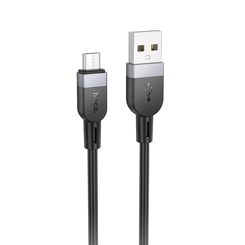 Дата кабель Hoco X109 Energy silicone USB to MicroUSB (1m), Black, купить оптом с доставкой