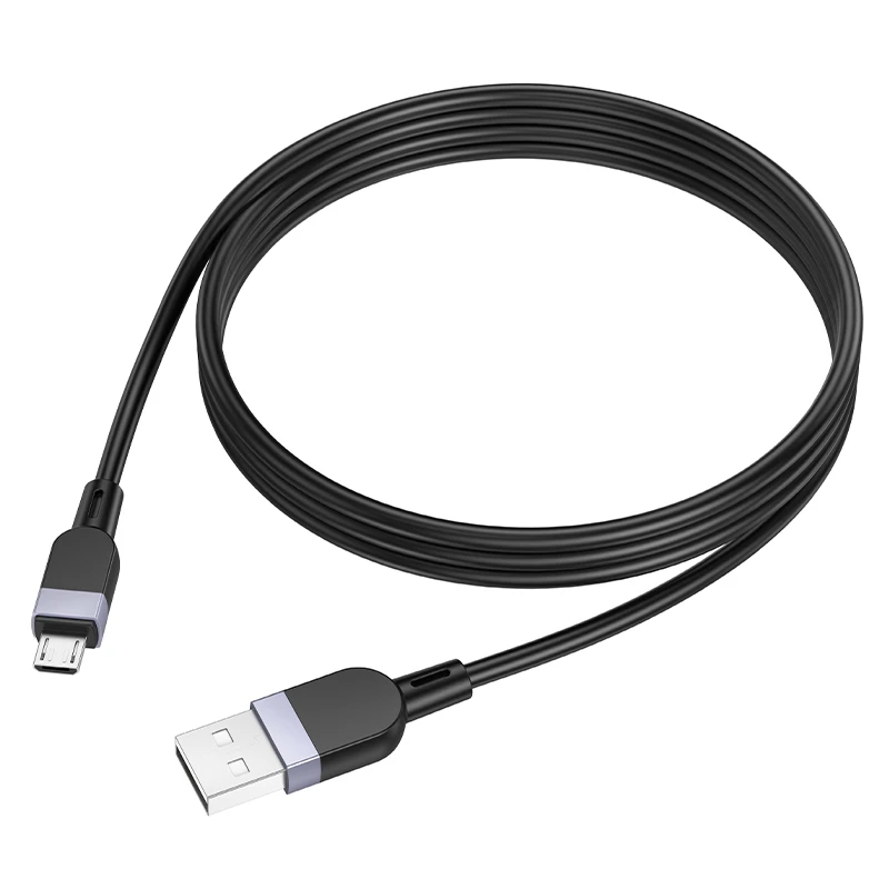 Дата кабель Hoco X109 Energy silicone USB to MicroUSB (1m), Black 1, купить оптом с доставкой