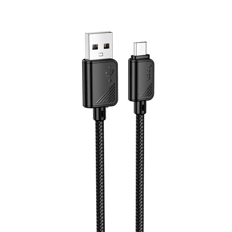 Дата кабель Hoco X113 Beneficio USB to MicroUSB (1m), Black, купить оптом с доставкой