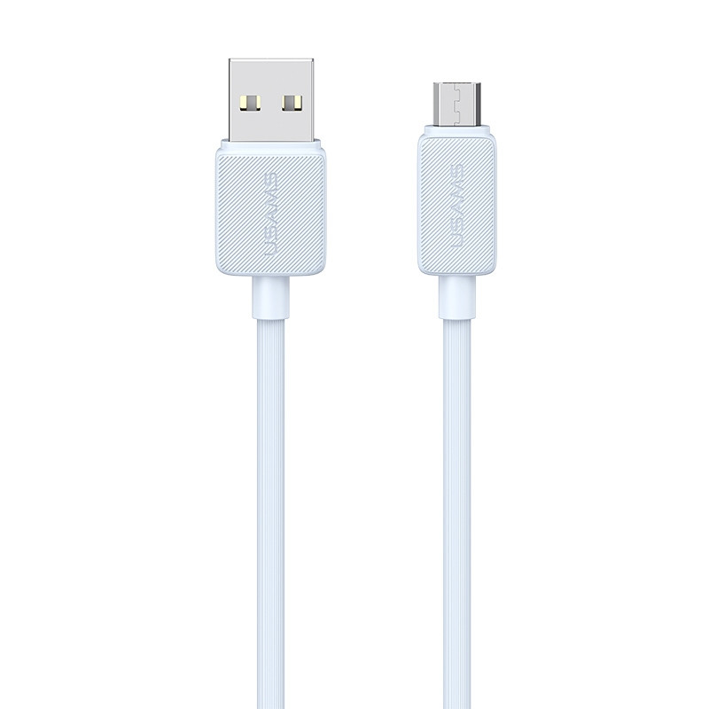 Дата кабель Usams US-SJ690 Striped KY Ser. USB to MicroUSB 2A (1m) на малюнкі №1