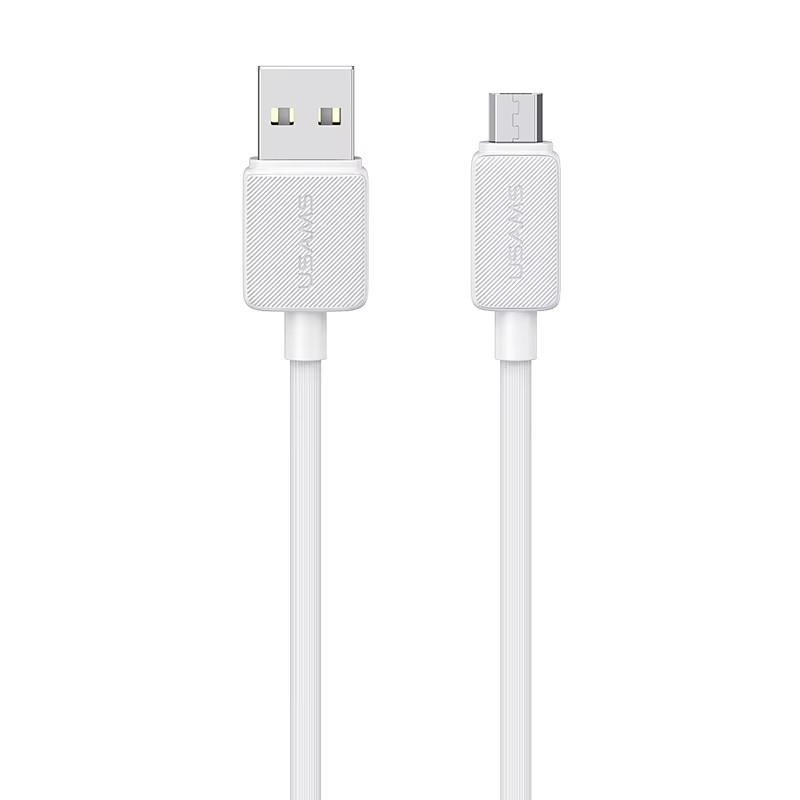 Дата кабель Usams US-SJ690 Striped KY Ser. USB to MicroUSB 2A (1m) на малюнкі №1