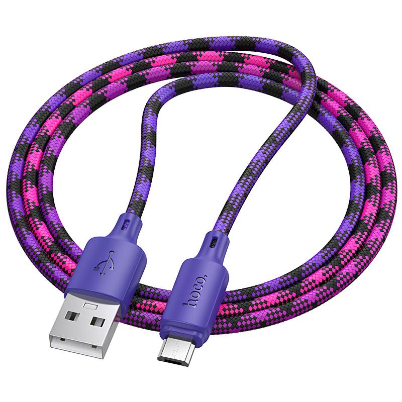 Дата кабель Hoco X116 Meridian USB to MicroUSB 2.4A (1m) на малюнкі №2