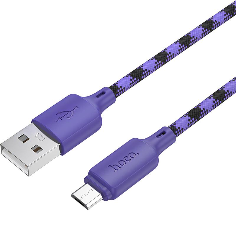 Дата кабель Hoco X116 Meridian USB to MicroUSB 2.4A (1m) на малюнкі №5