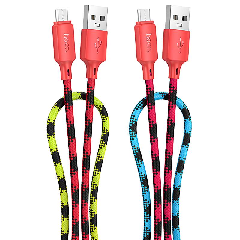 Дата кабель Hoco X116 Meridian USB to MicroUSB 2.4A (1m) на малюнкі №1