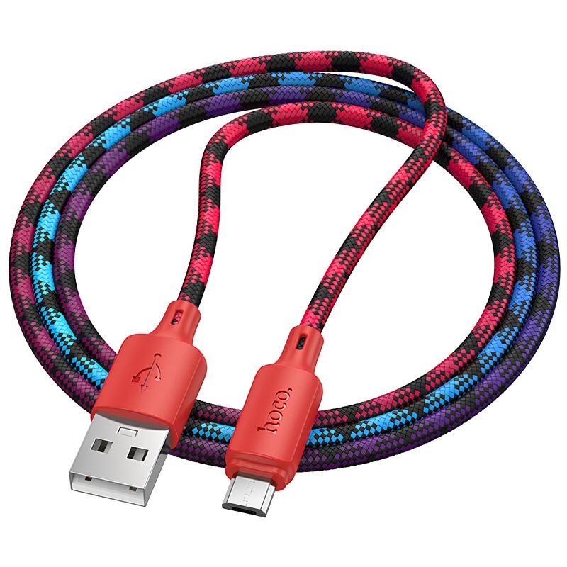 Дата кабель Hoco X116 Meridian USB to MicroUSB 2.4A (1m) на малюнкі №2