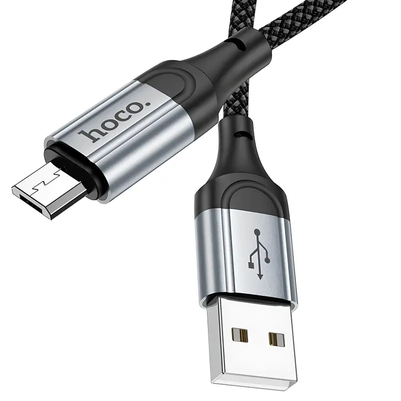 Дата кабель Hoco X102 Fresh USB to MicroUSB (1m), Black 1, купить оптом с доставкой