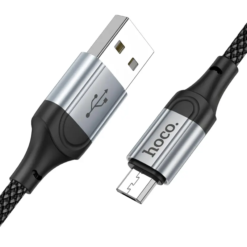 Дата кабель Hoco X102 Fresh USB to MicroUSB (1m), Black 2, купить оптом с доставкой