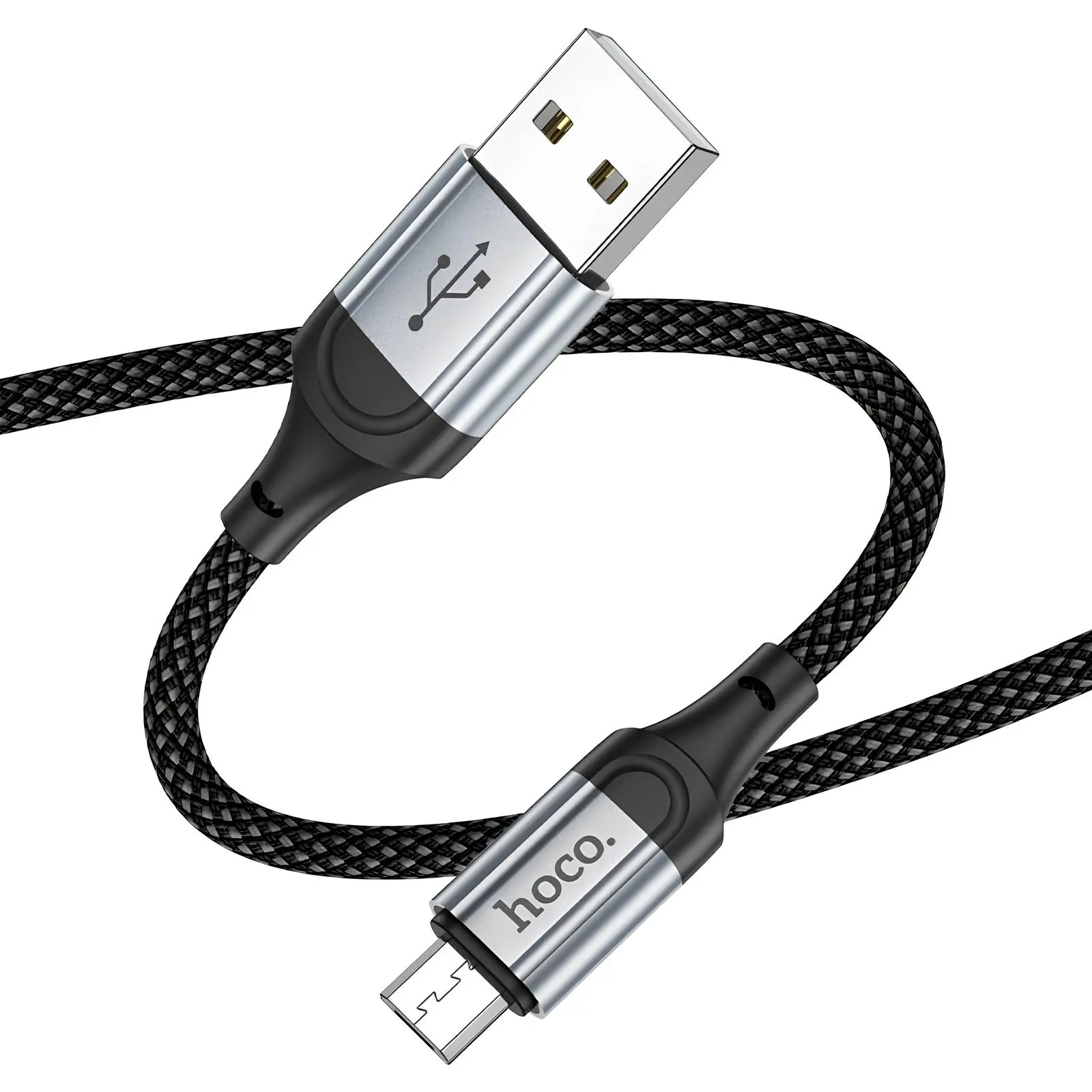 Дата кабель Hoco X102 Fresh USB to MicroUSB (1m), Black 3, купить оптом с доставкой