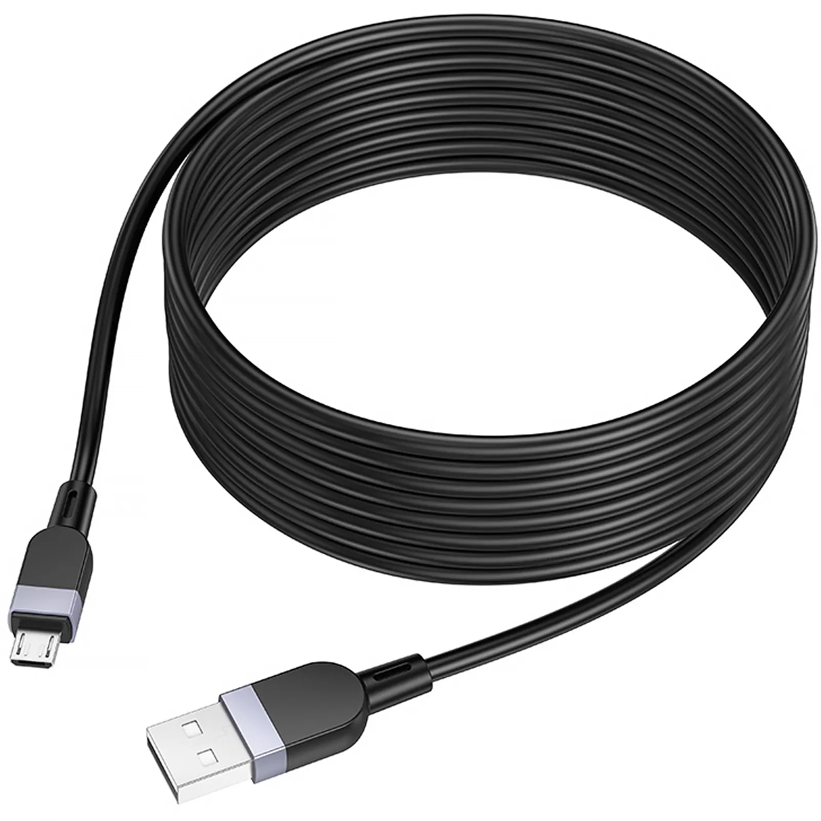 Дата кабель Hoco X109 Energy silicone USB to MicroUSB (3m), Black 2, купить оптом с доставкой
