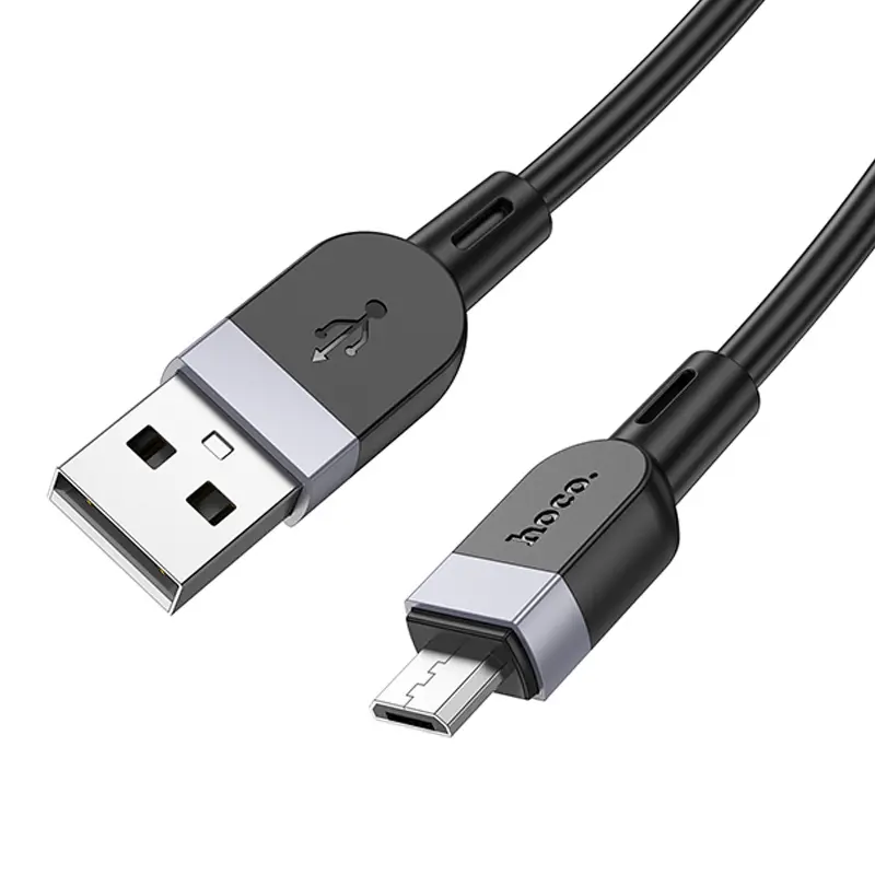 Дата кабель Hoco X109 Energy silicone USB to MicroUSB (3m), Black 3, купить оптом с доставкой