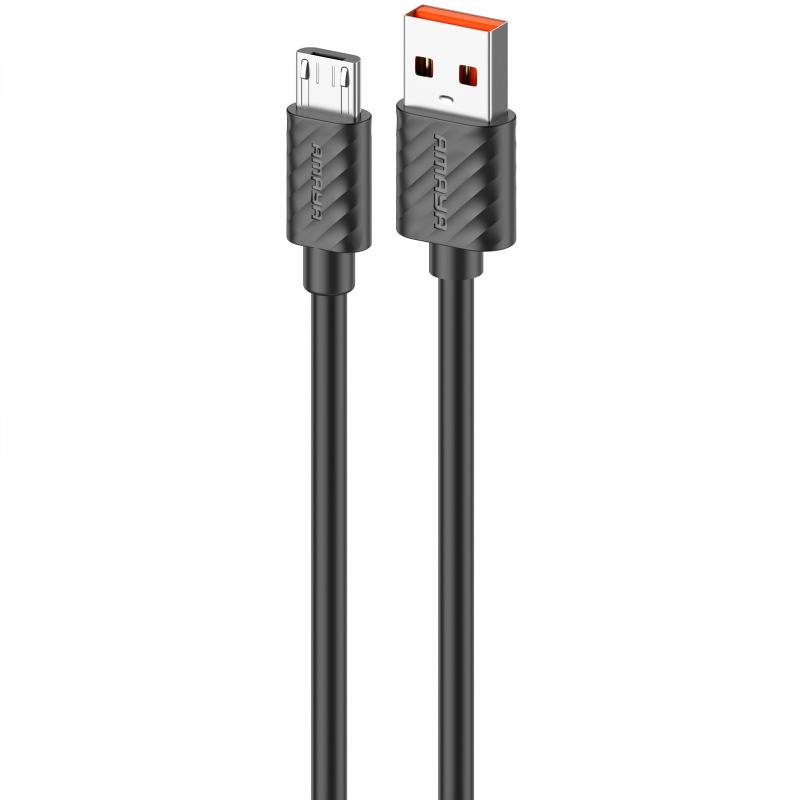 Дата кабель Amaya M77 USB to MicroUSB 2A (1m) на малюнкі №1