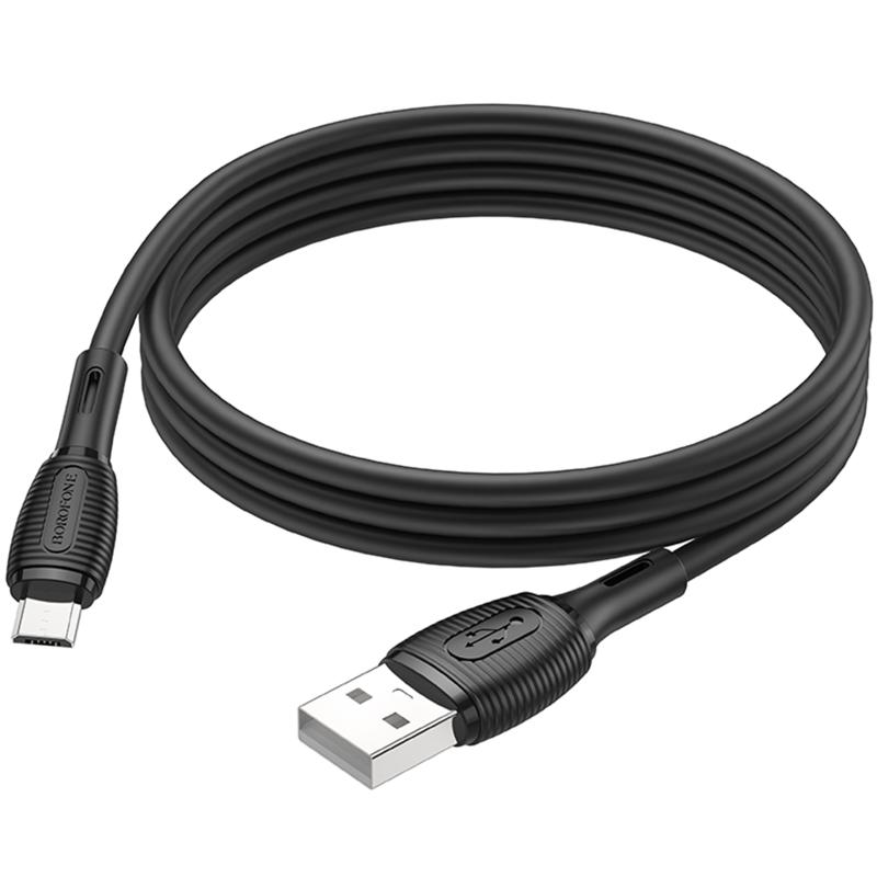 Дата кабель Borofone BX86 Advantage USB to MicroUSB 2.4A (1m) на картинке №5