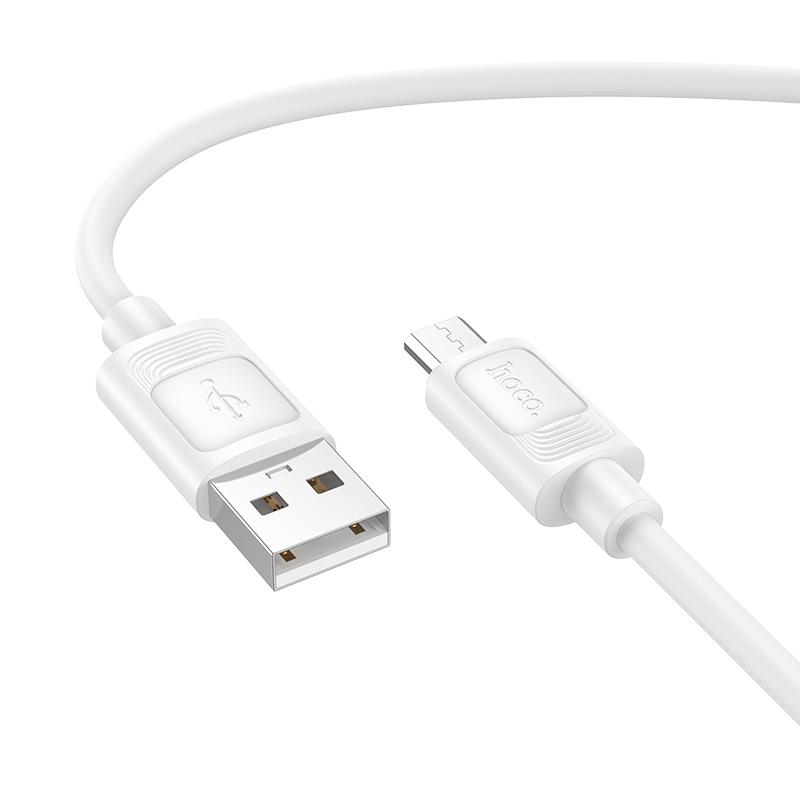 Дата кабель Hoco X122 Benefit USB to MicroUSB 2.4A (1m) на малюнкі №1