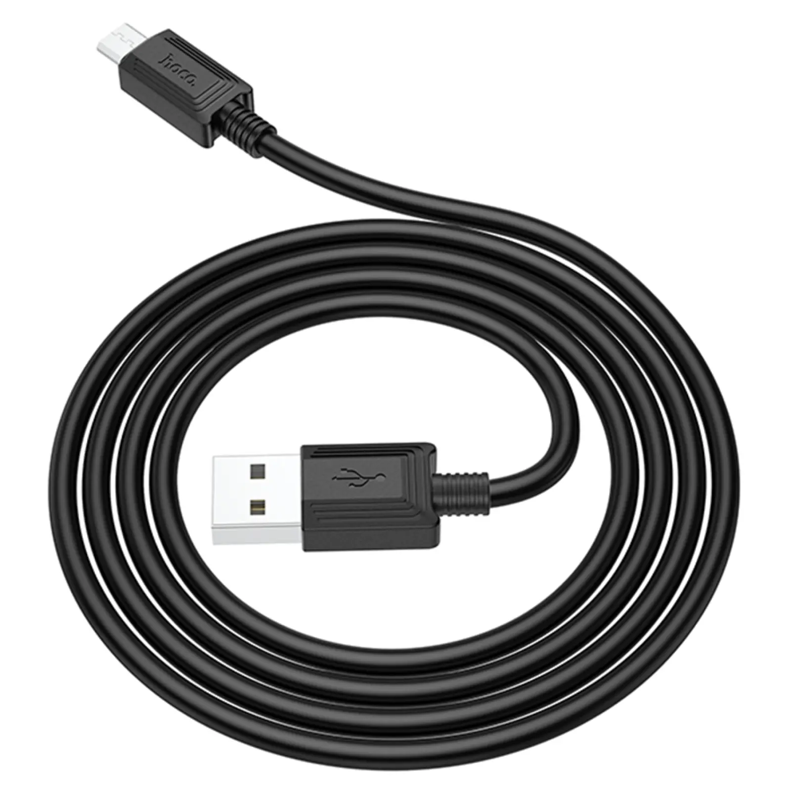Дата кабель Hoco X73 Ferry USB to MicroUSB 2.4A (1m), Black 1, купити оптом з доставкою
