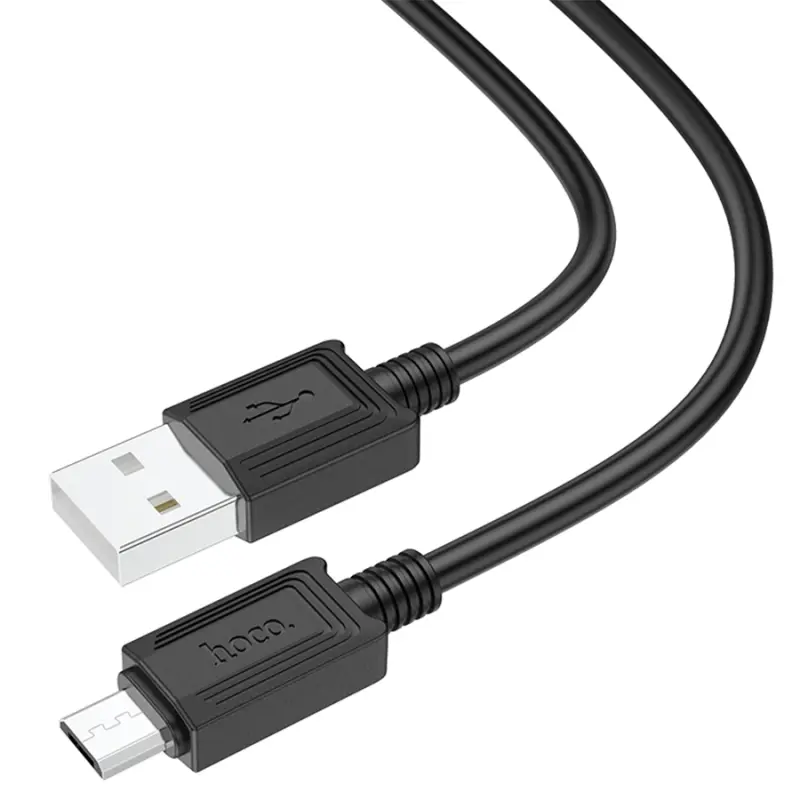Дата кабель Hoco X73 Ferry USB to MicroUSB 2.4A (1m), Black 2, купити оптом з доставкою