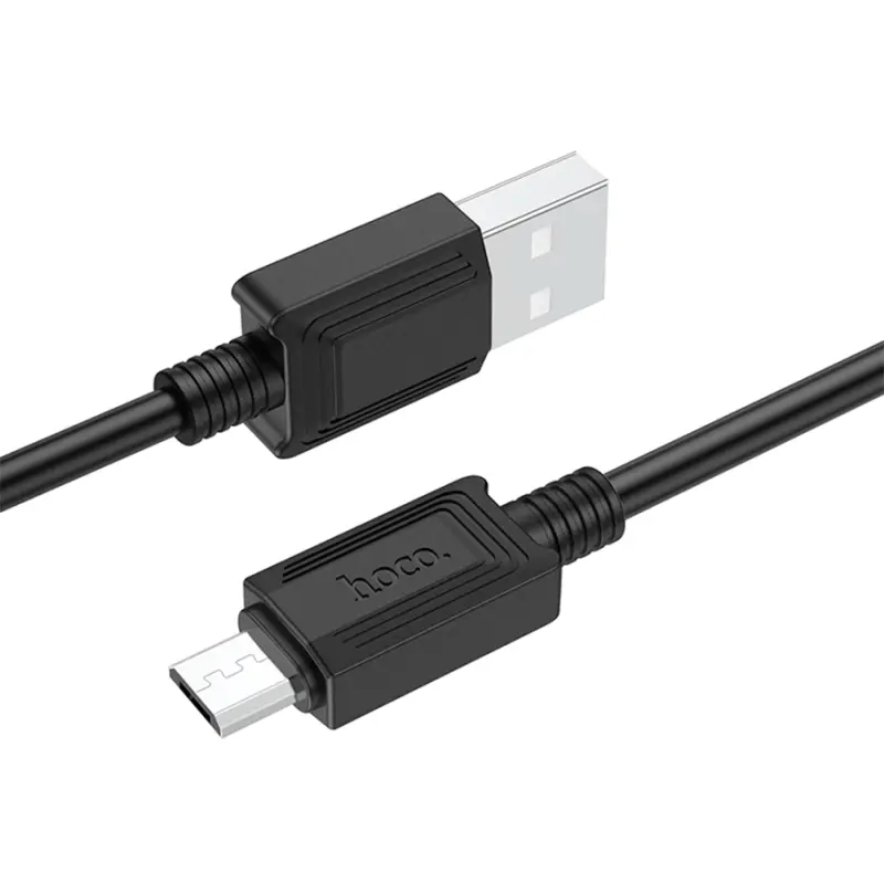 Дата кабель Hoco X73 Ferry USB to MicroUSB 2.4A (1m), Black 3, купити оптом з доставкою