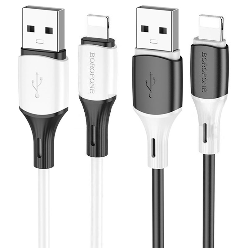 Уценка Дата кабель Borofone BX79 USB to Lightning (1m), купить оптом с доставкой