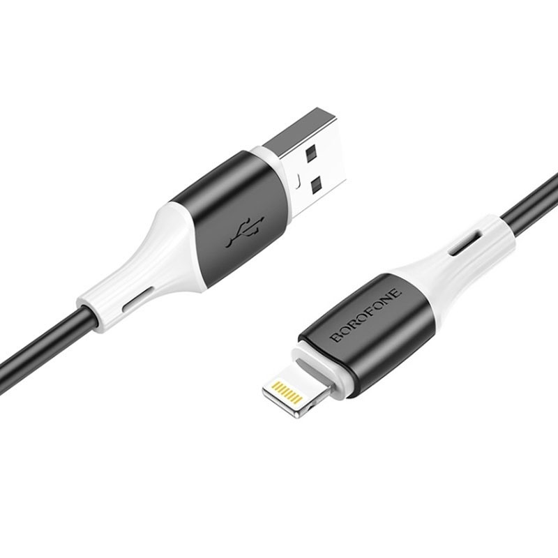 Уценка Дата кабель Borofone BX79 USB to Lightning (1m), Поврежденная упаковка / Черный 1, купить оптом с доставкой