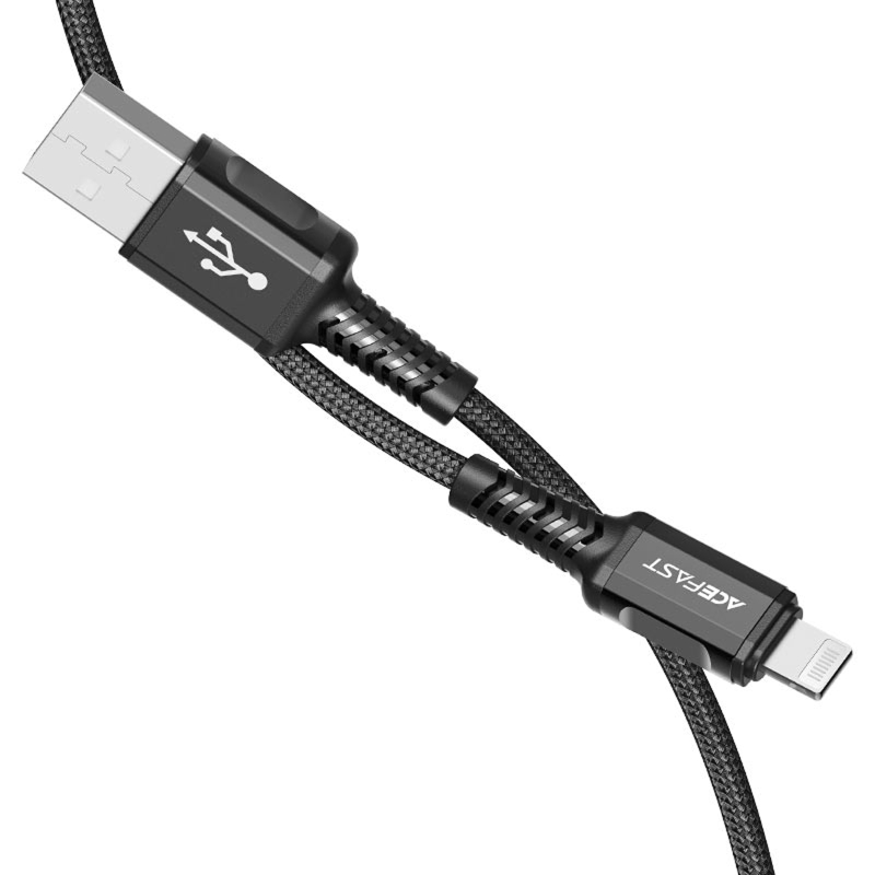 Дата кабель Acefast C1-02 USB to Lightning 2.4A (1.2m) на картинке №3