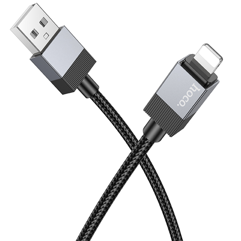 Дата кабель Hoco X110 Honorific USB to Lightning 2.4A (1m) на картинке №2