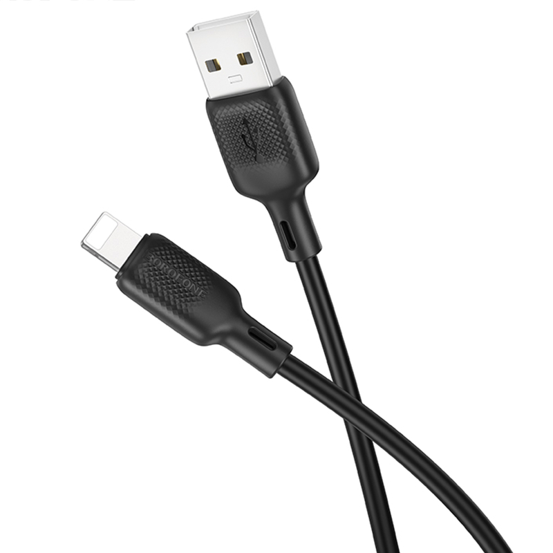 Дата кабель Borofone BX113 Lenny USB to Lightning 2.4A (1m) на малюнкі №3