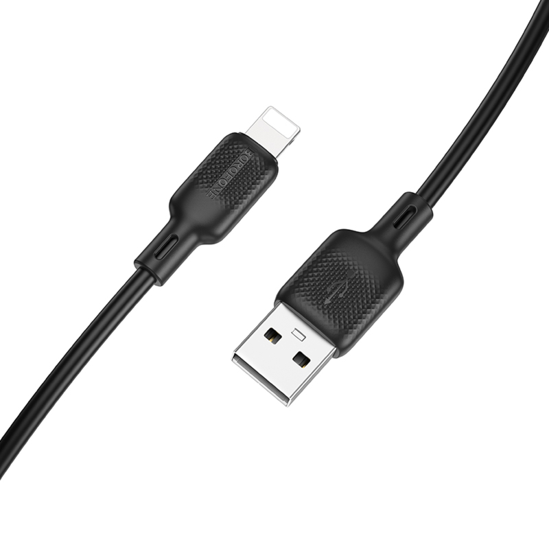 Дата кабель Borofone BX113 Lenny USB to Lightning 2.4A (1m) на малюнкі №4