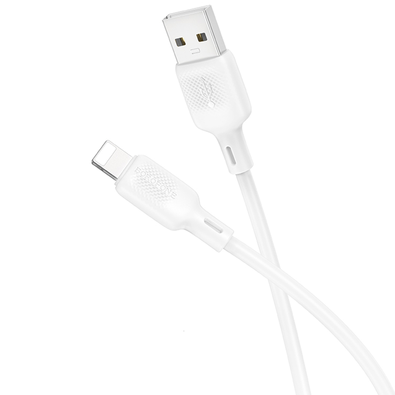 Дата кабель Borofone BX113 Lenny USB to Lightning 2.4A (1m) на малюнкі №4
