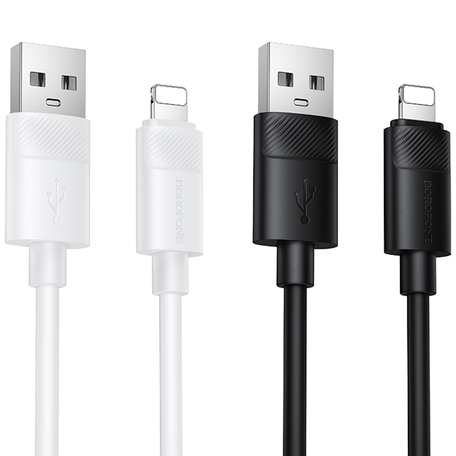 Дата кабель Borofone BX123 Leya USB to Lightning 12W (1m), купити оптом з доставкою
