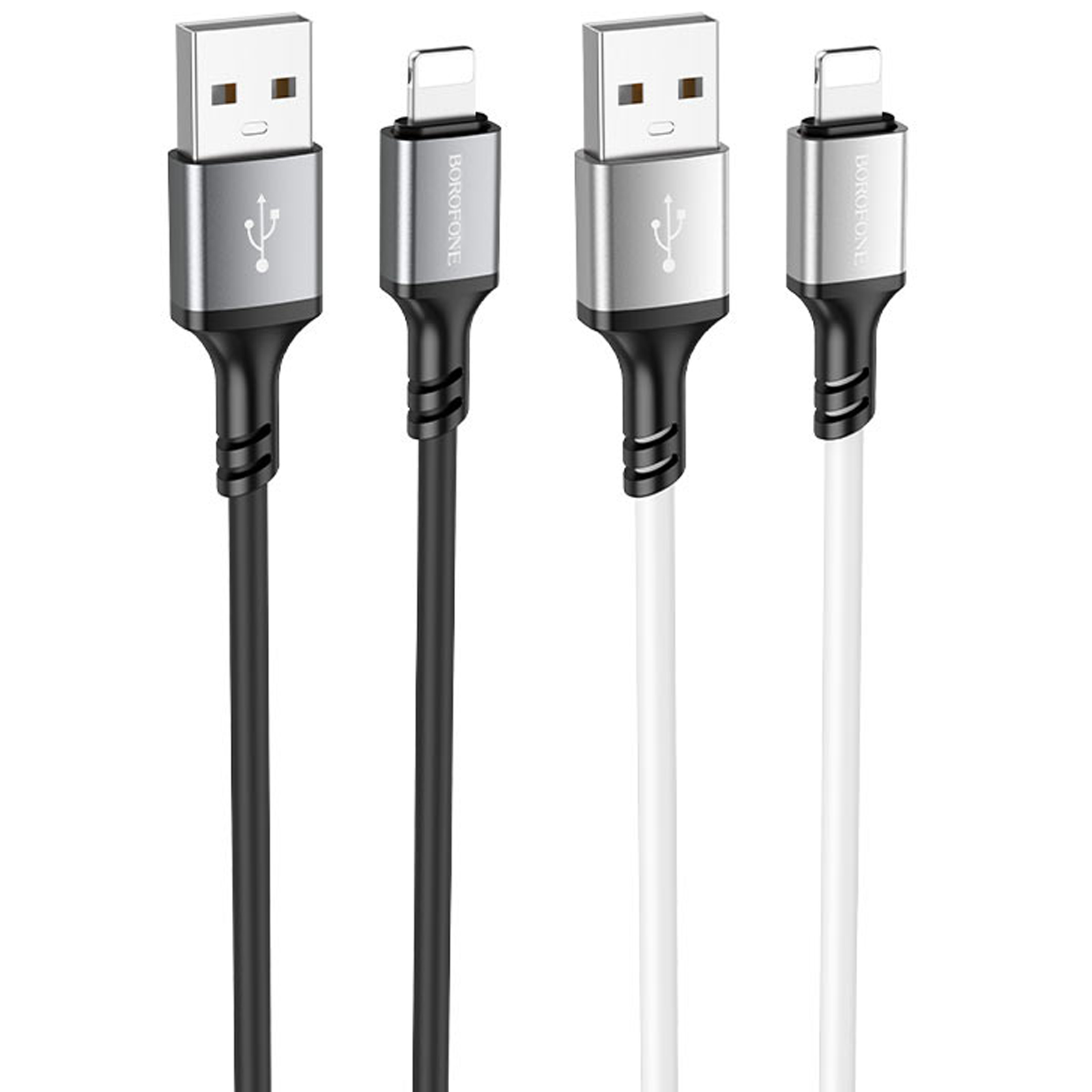 Дата кабель Borofone BX83 Famous USB to Lightning 2.4A (1m), купити оптом з доставкою