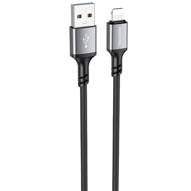 Дата кабель Borofone BX83 Famous USB to Lightning 2.4A (1m) на малюнкі №1