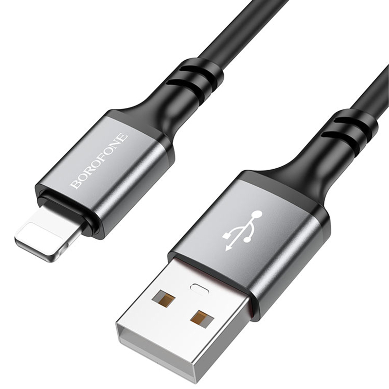 Дата кабель Borofone BX83 Famous USB to Lightning 2.4A (1m) на малюнкі №2