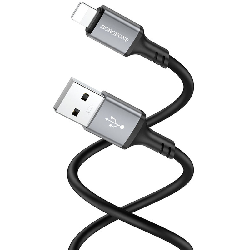 Дата кабель Borofone BX83 Famous USB to Lightning 2.4A (1m) на малюнкі №3